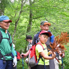 女神山、3年ぶりの山開き　西和賀、登山客が夏の自然楽しむ
