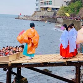 淡嶋神社　雛流しの神事