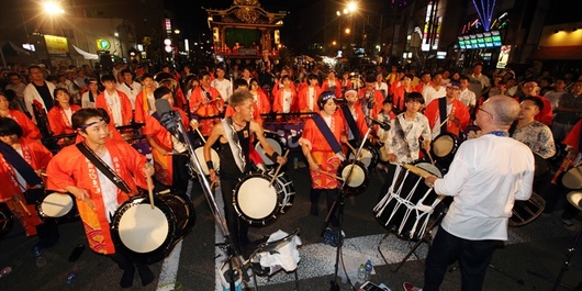 笛太鼓の生演奏