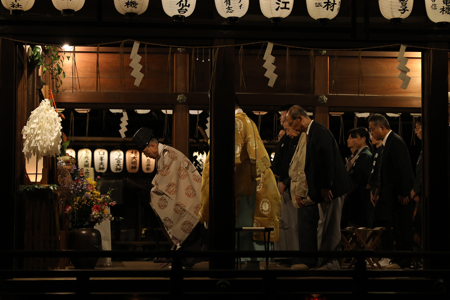 白峯神宮　献灯講祭　観月会