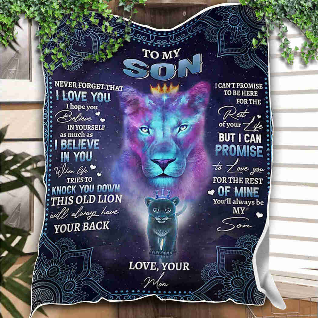 To My Son Lion King Mandala Blanket I Believe In You Blanket 90LoveHome 90 LoveHome