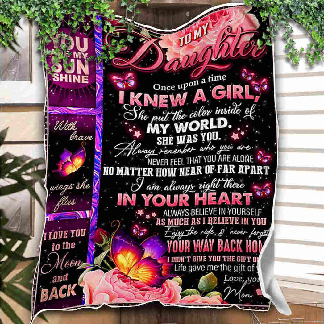 To My Daughter Pink Roses You Are My Sunshine Blanket 90 LoveHome