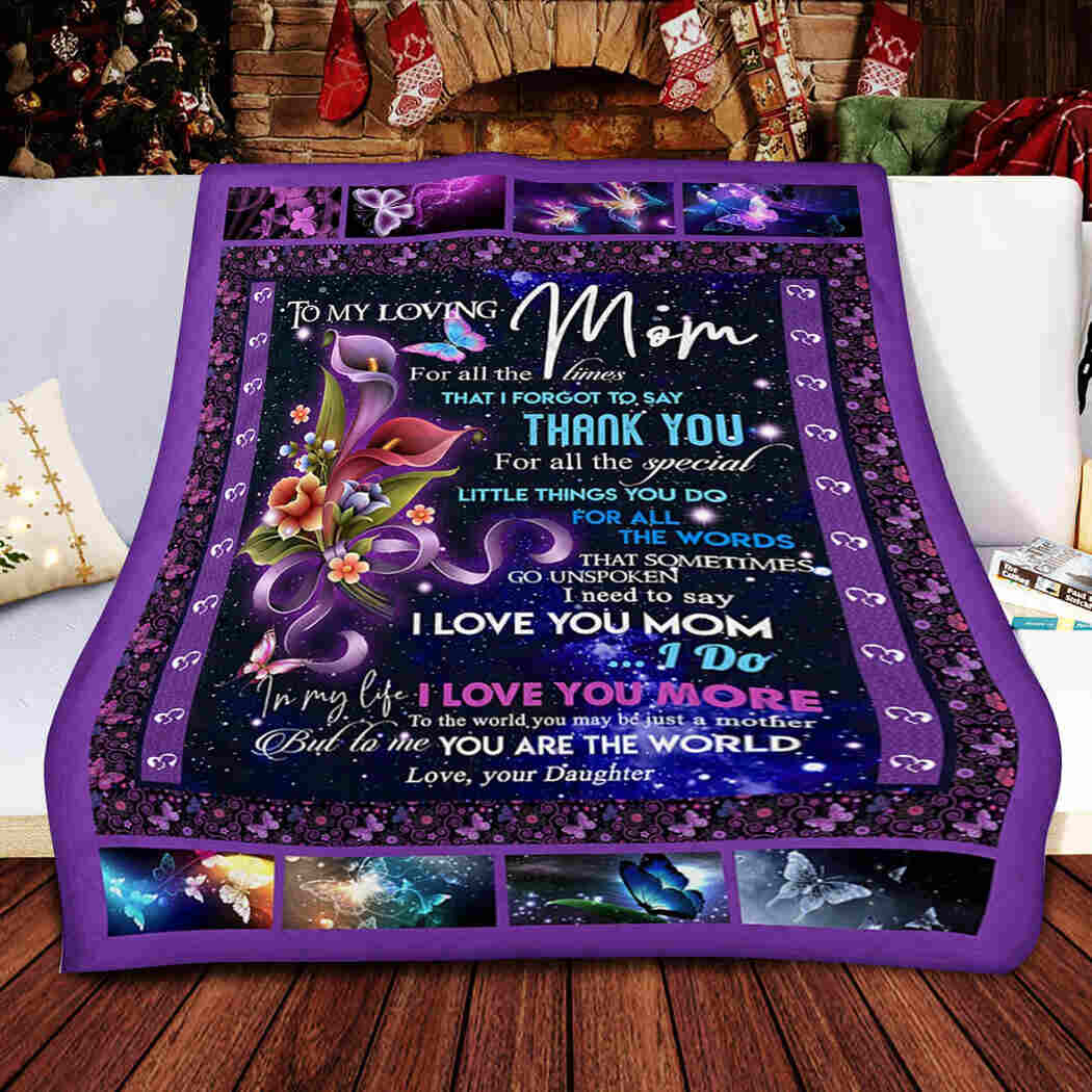 To My Loving Mom I Love You Mom Blanket 90 LoveHome