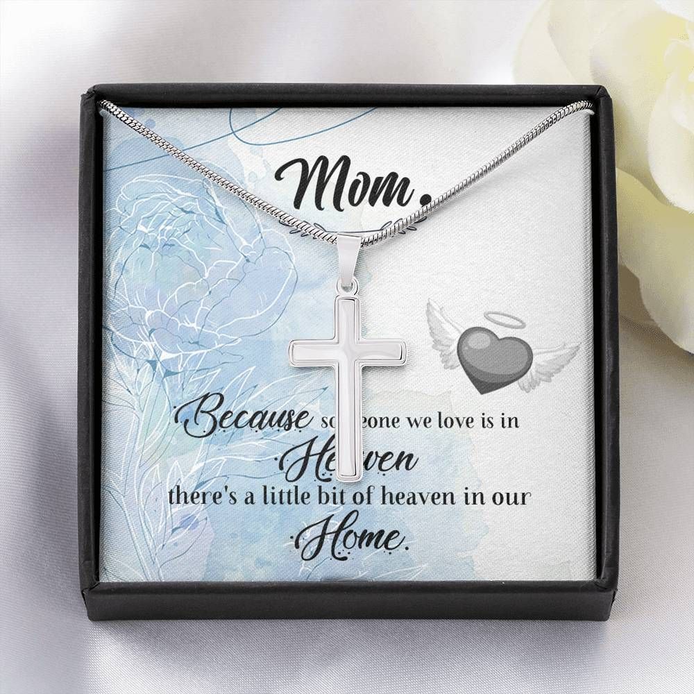 Gift For Mom Artisan Crafted Cross Necklace Because Someone We Love Is