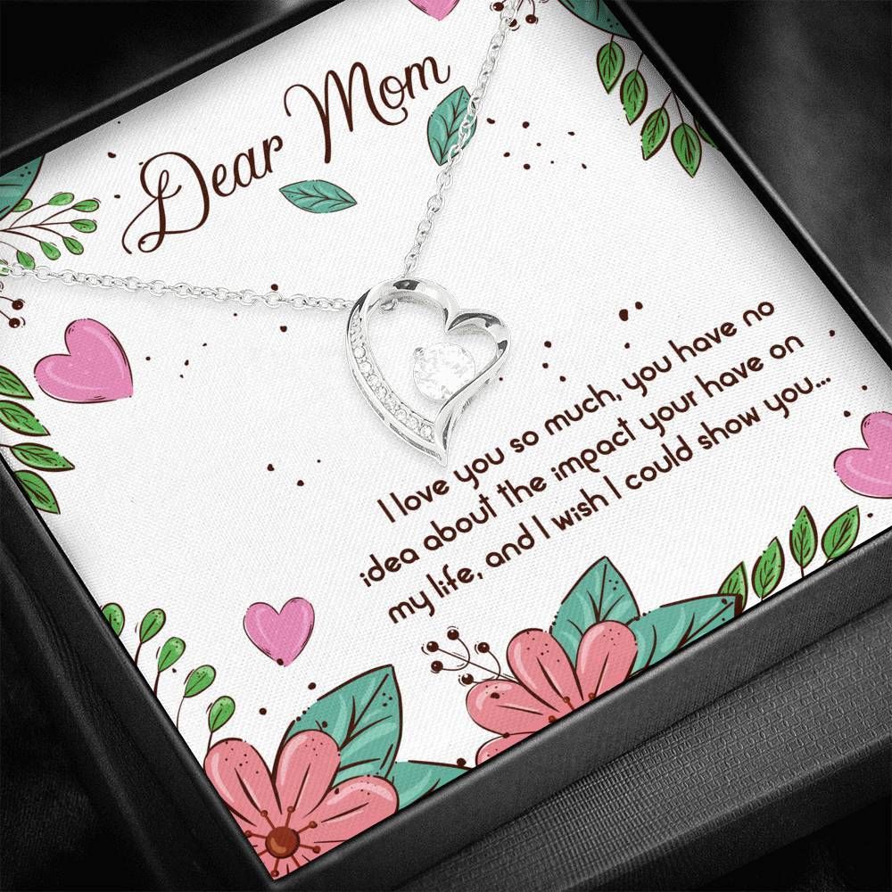 Gift For Mom Forever Love Necklace I Love You So Much