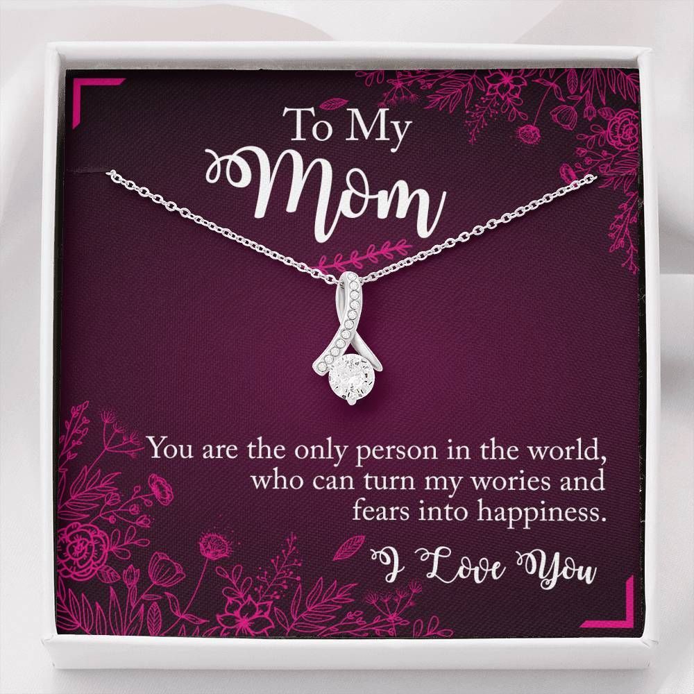 Gift For Mom Alluring Beauty Necklace You Are The Only One Person