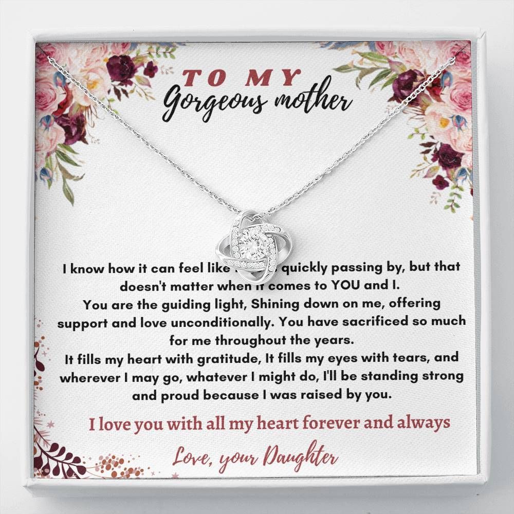 Love Knot Necklace Gift For Mother I Love You With All My Heart
