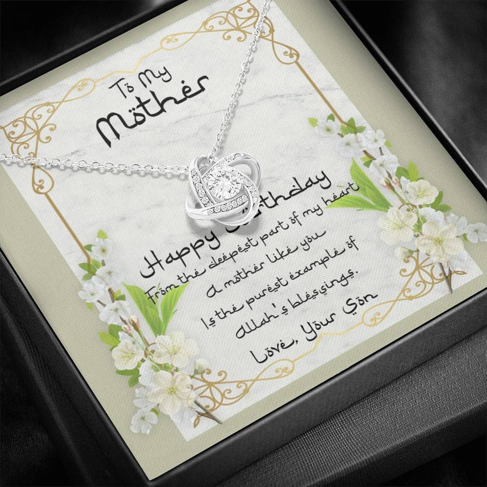 Love Knot Necklace Gift For Mother A Mother Life You Is The Purest Example