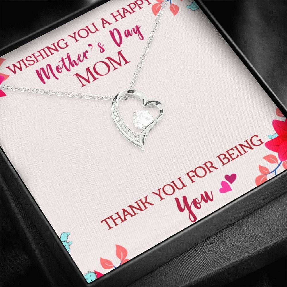 Gift For Mom Forever Love Necklace Thank You For Being You
