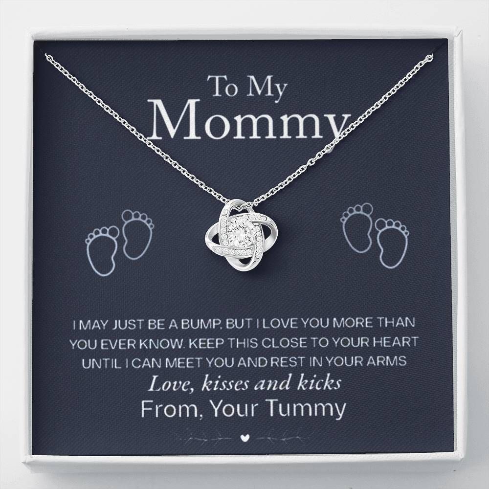Keep This Close To Your Heart Love Knot Necklace Gift For Mommy