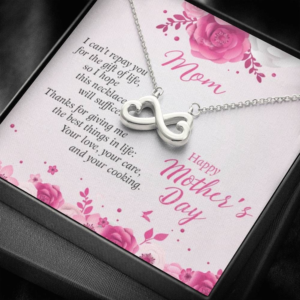Gift For Mom Infinity Heart Necklace Thank You For Giving Me The Best Things In Life