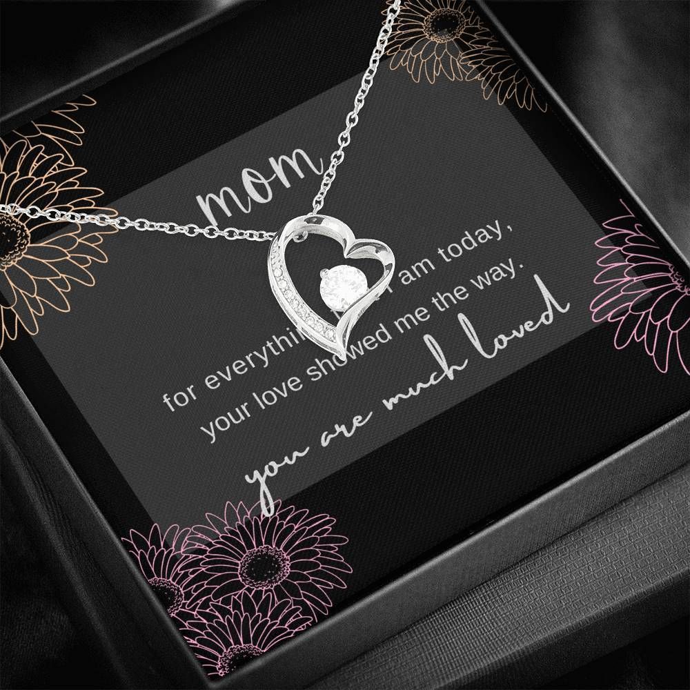 Gift For Mom Forever Love Necklace You Are Much Loved