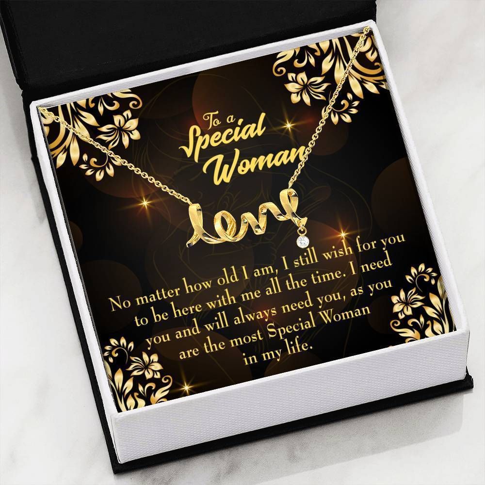No Matter How Meaningful You Are Scripted Love Necklace Gift For Mom
