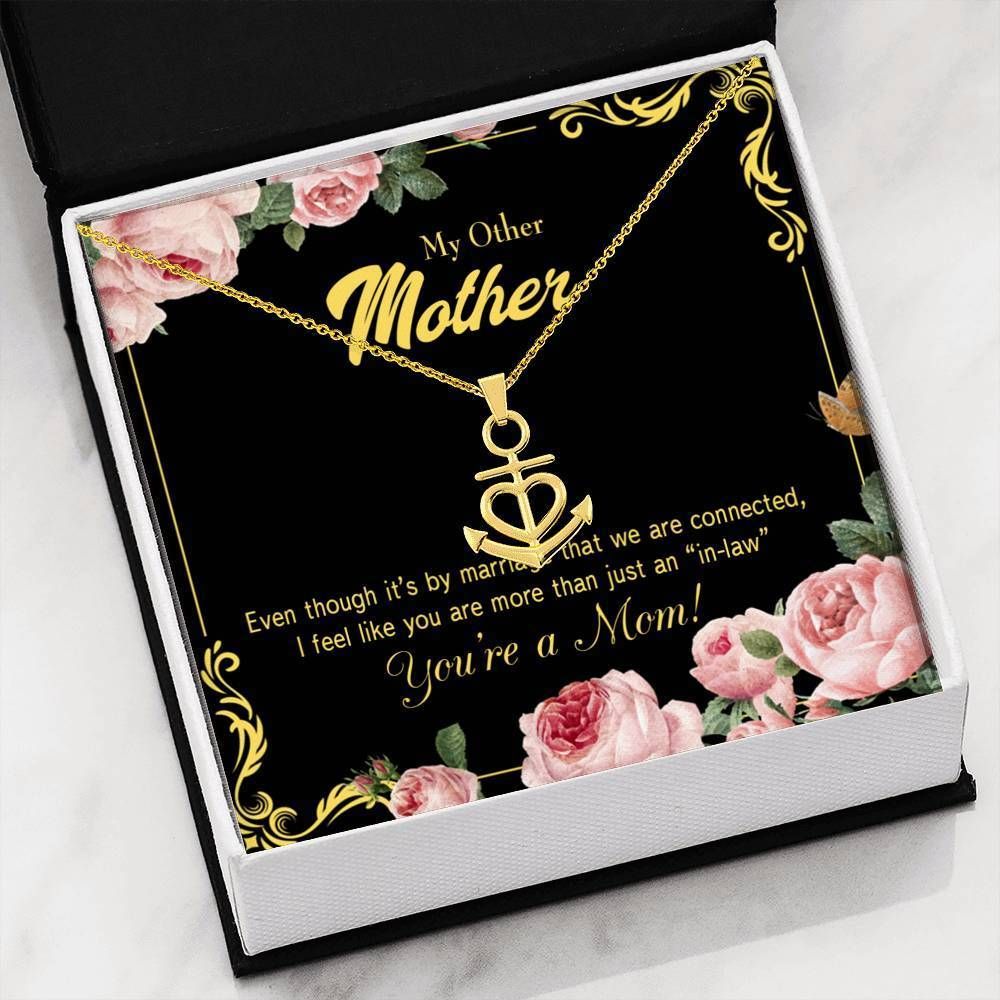 You Are A Mom Gift For Mother Anchor Necklace