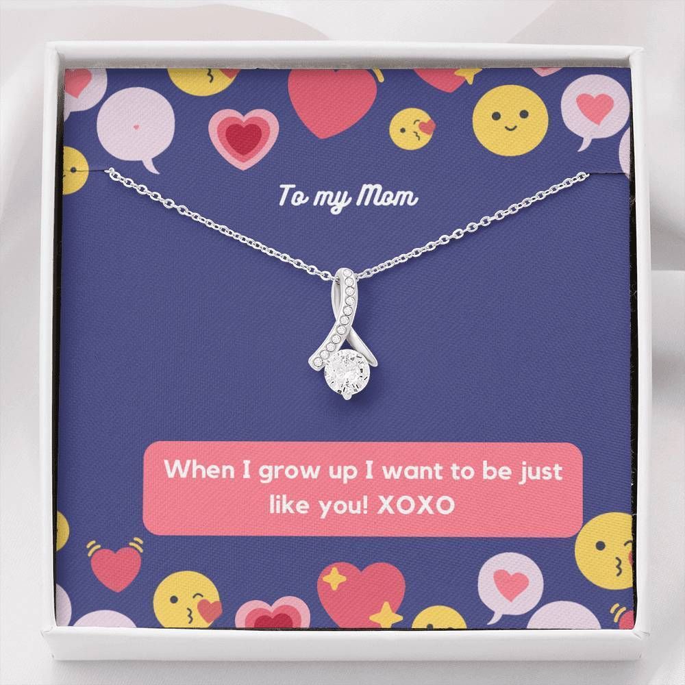 I Want To Be Just Like You Gift For Mom Alluring Beauty Necklace