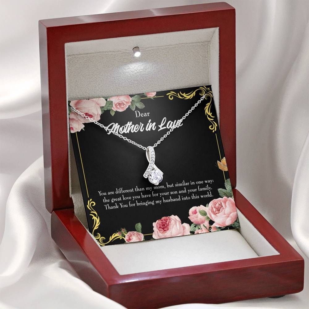Alluring Beauty Necklace Gift For Mother In Law You Are Different