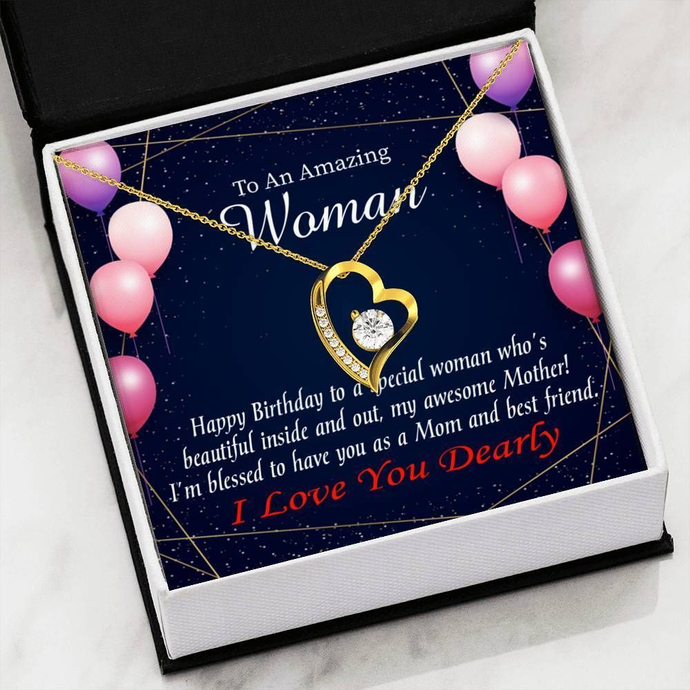 Forever Love Necklace Gift For Mom Blessed To Have You As My Best Friend