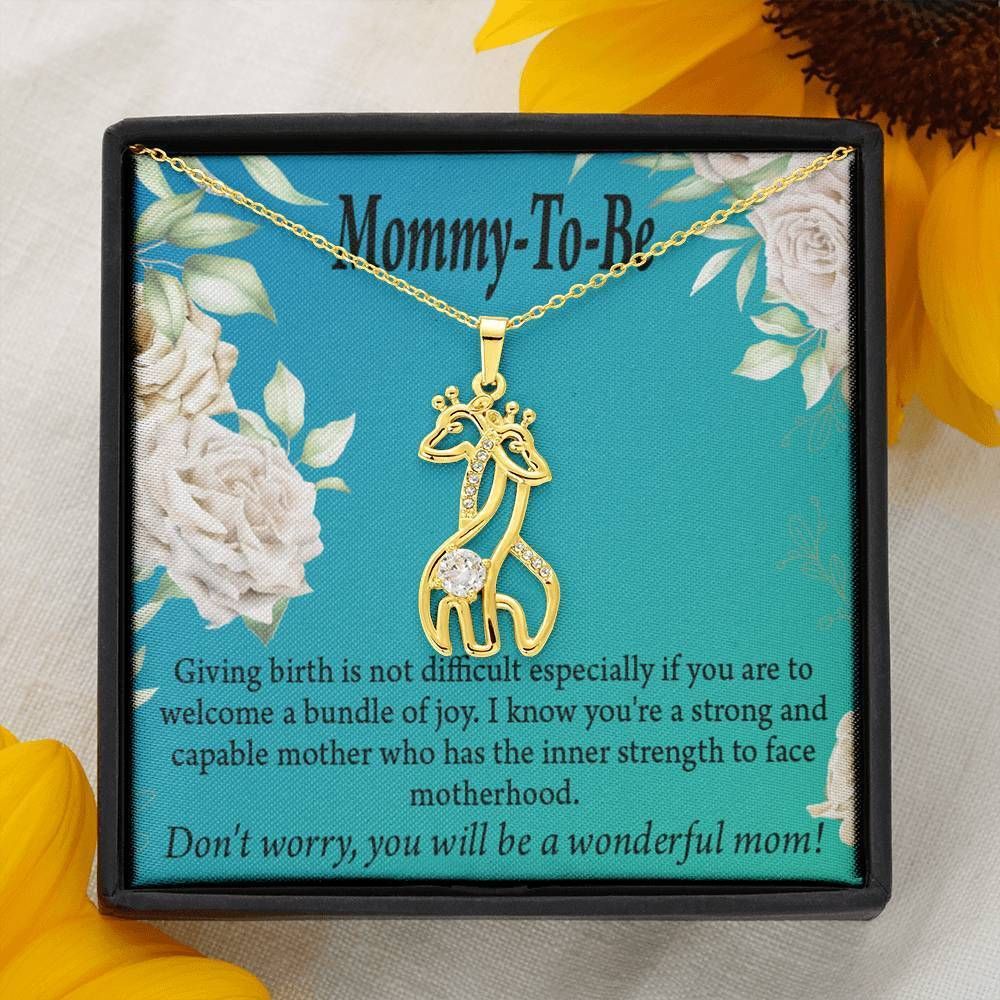 Giraffe Couple Necklace Gift For Mom To Be The Making Of A Mother