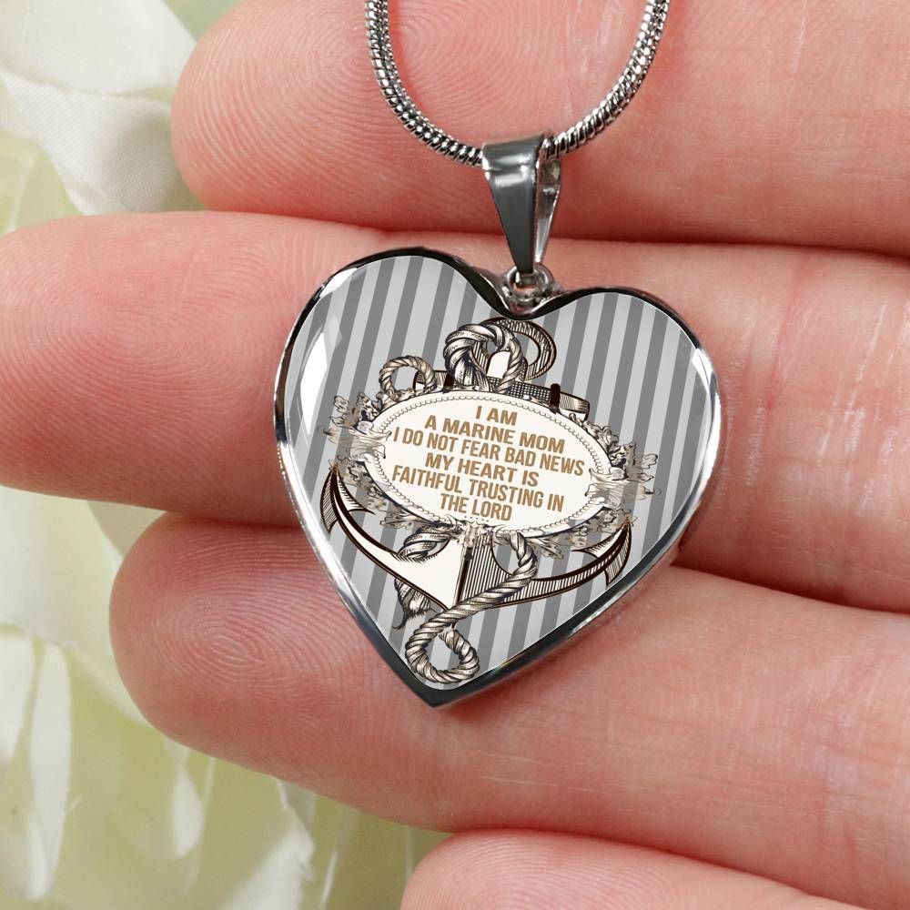 Mom Stainless Heart Pendant Necklace 