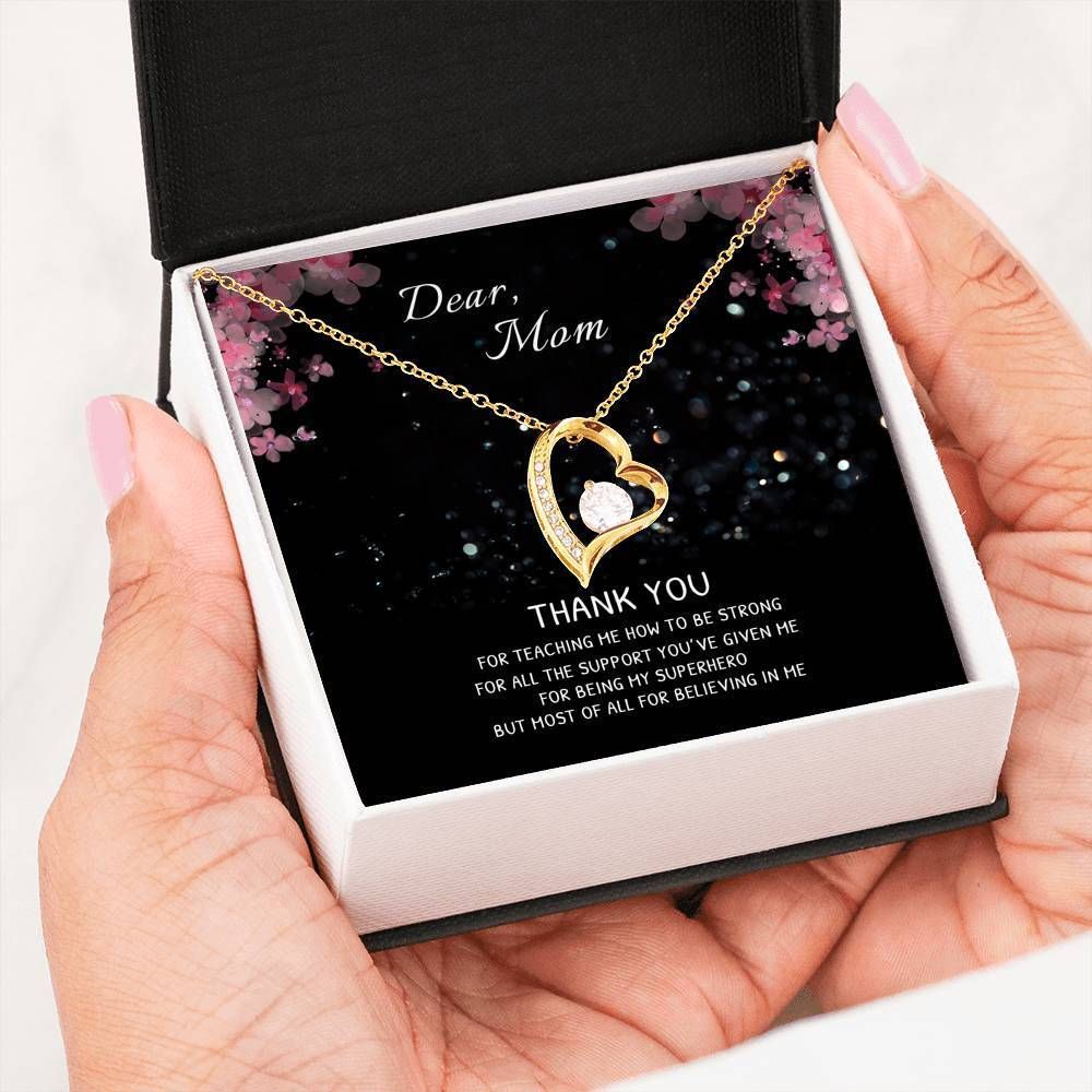 Thanks For Teach Me How To Strong Gift For Mom Forever Love Necklace