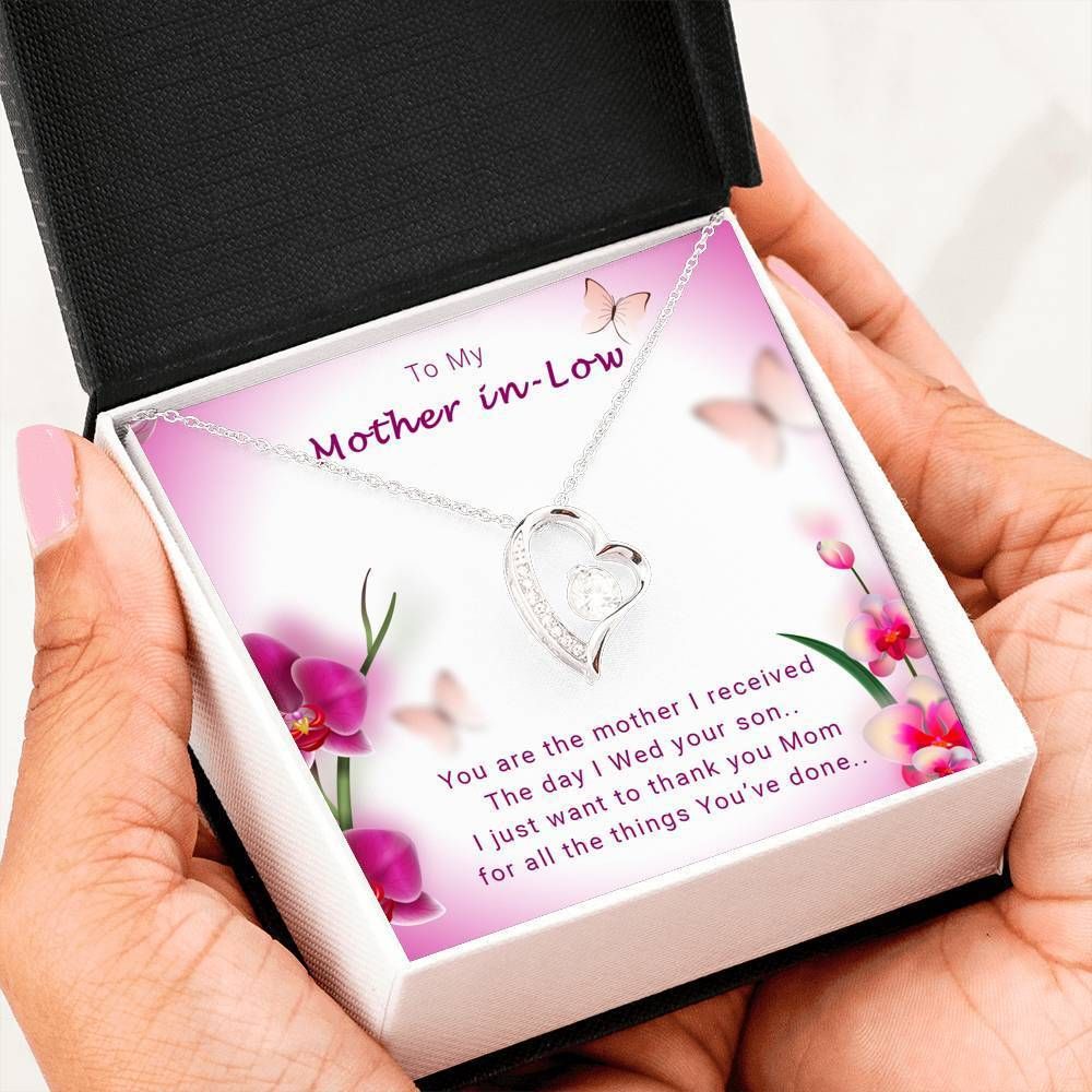 The Day I Wed Your Son Forever Love Necklace Gift For Mom In Law