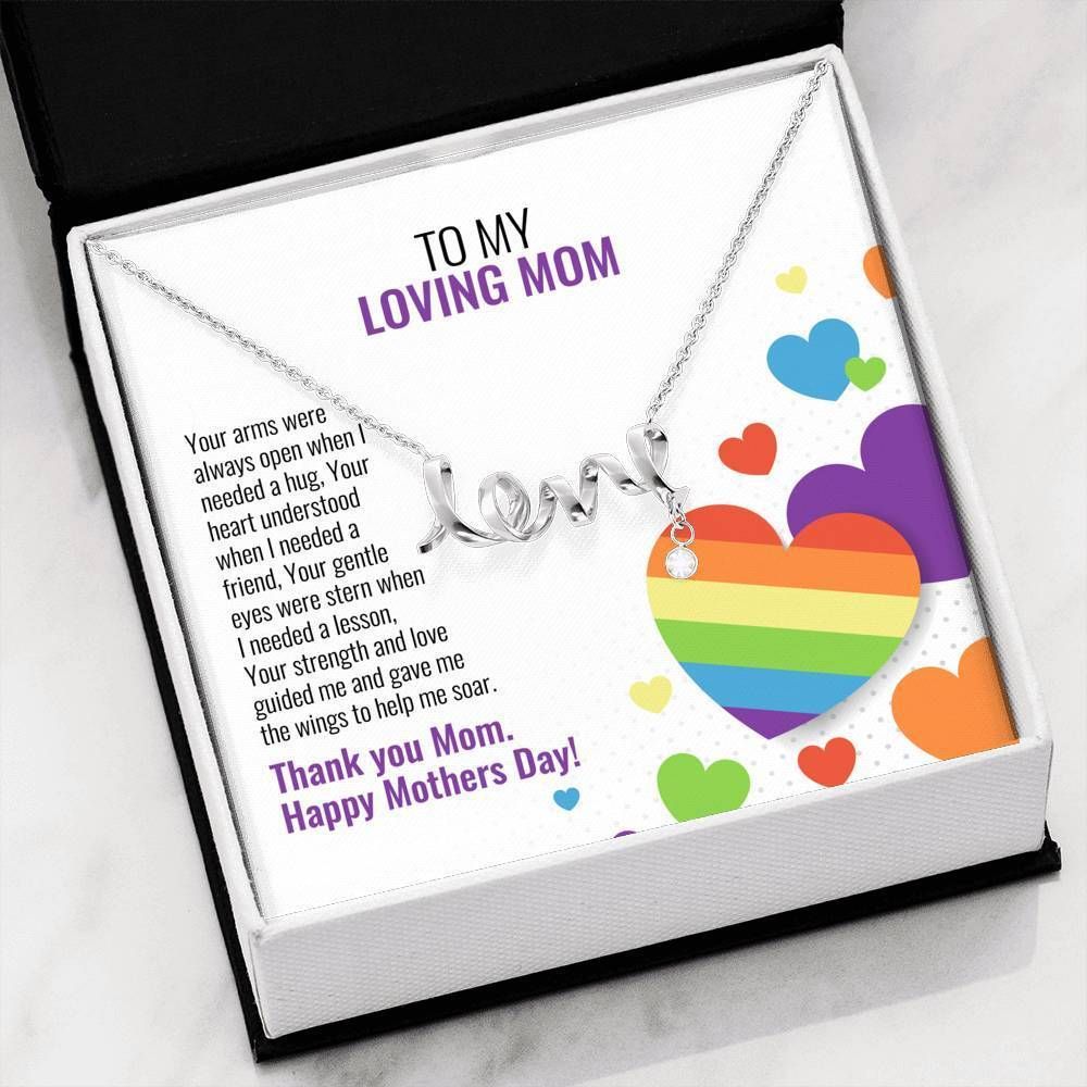 Mothers Day Gifts Your Heart Understood When I Needed A Friend Scripted Love Necklace Gift For Mom