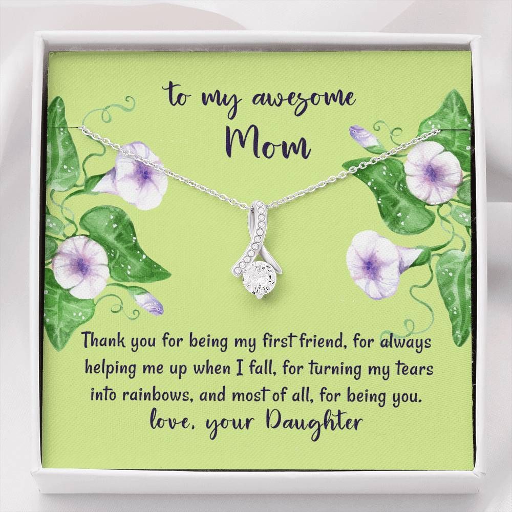 Thanks For Being My First Friend Alluring Beauty Necklace Gifts For Mom
