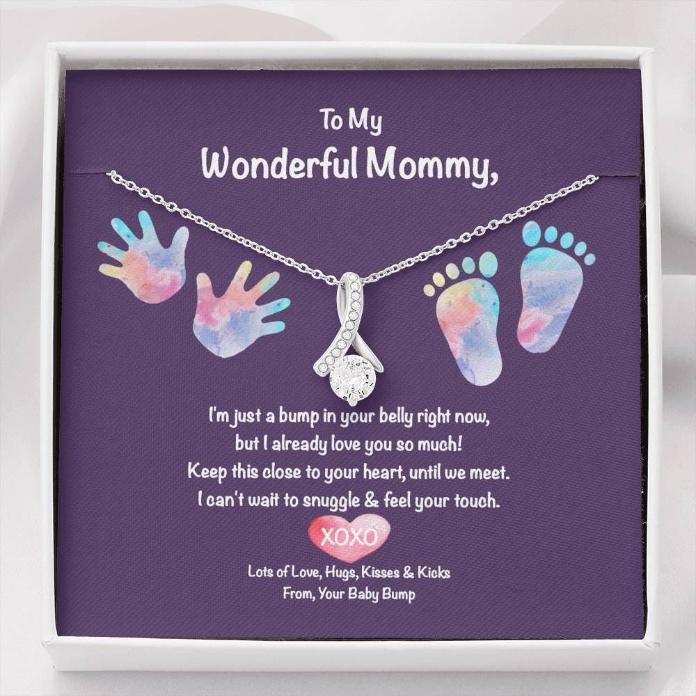 I'm A Bump In Your Belly Alluring Beauty Necklace To Mommy