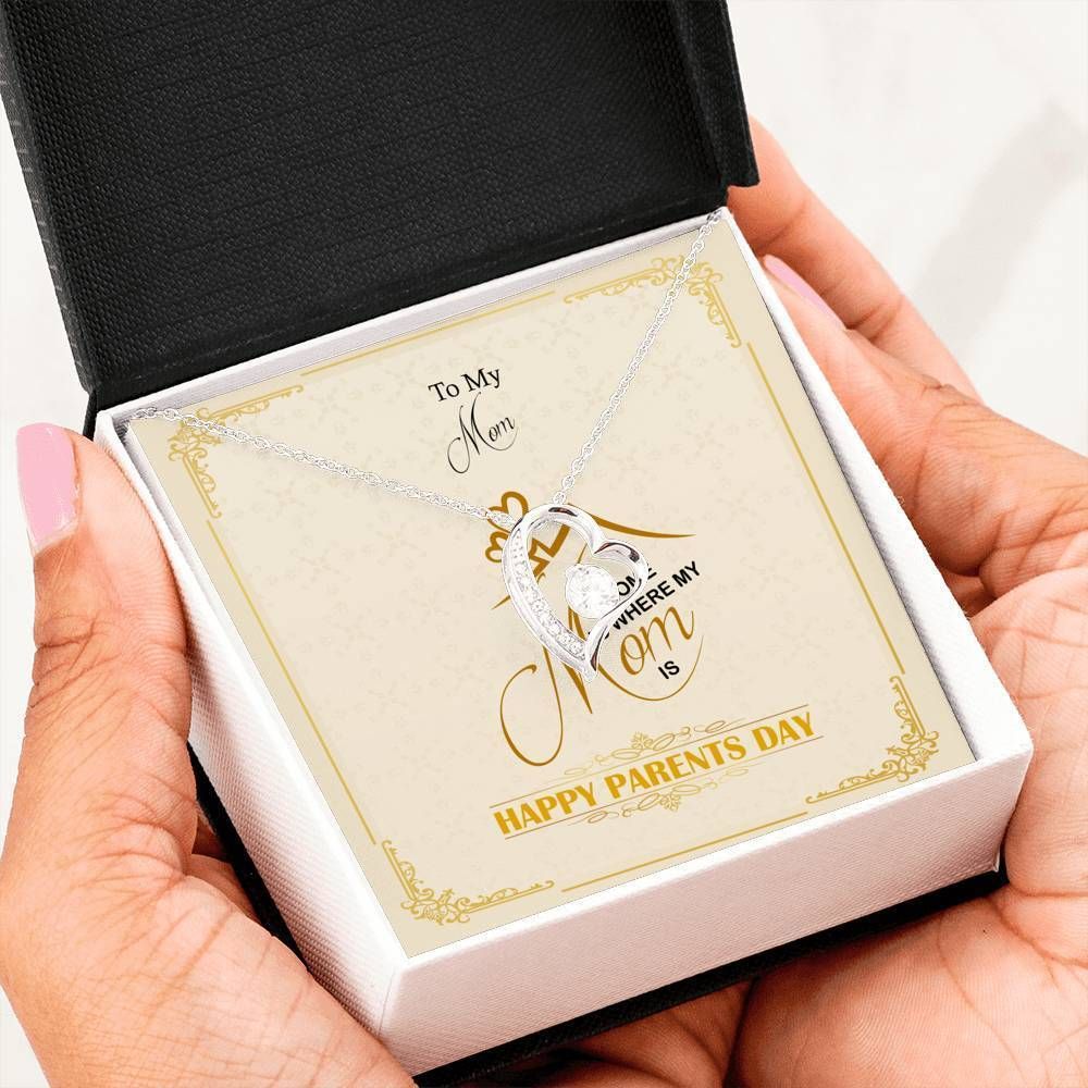 Happy Parent's Day Forever Love Necklace For Mom
