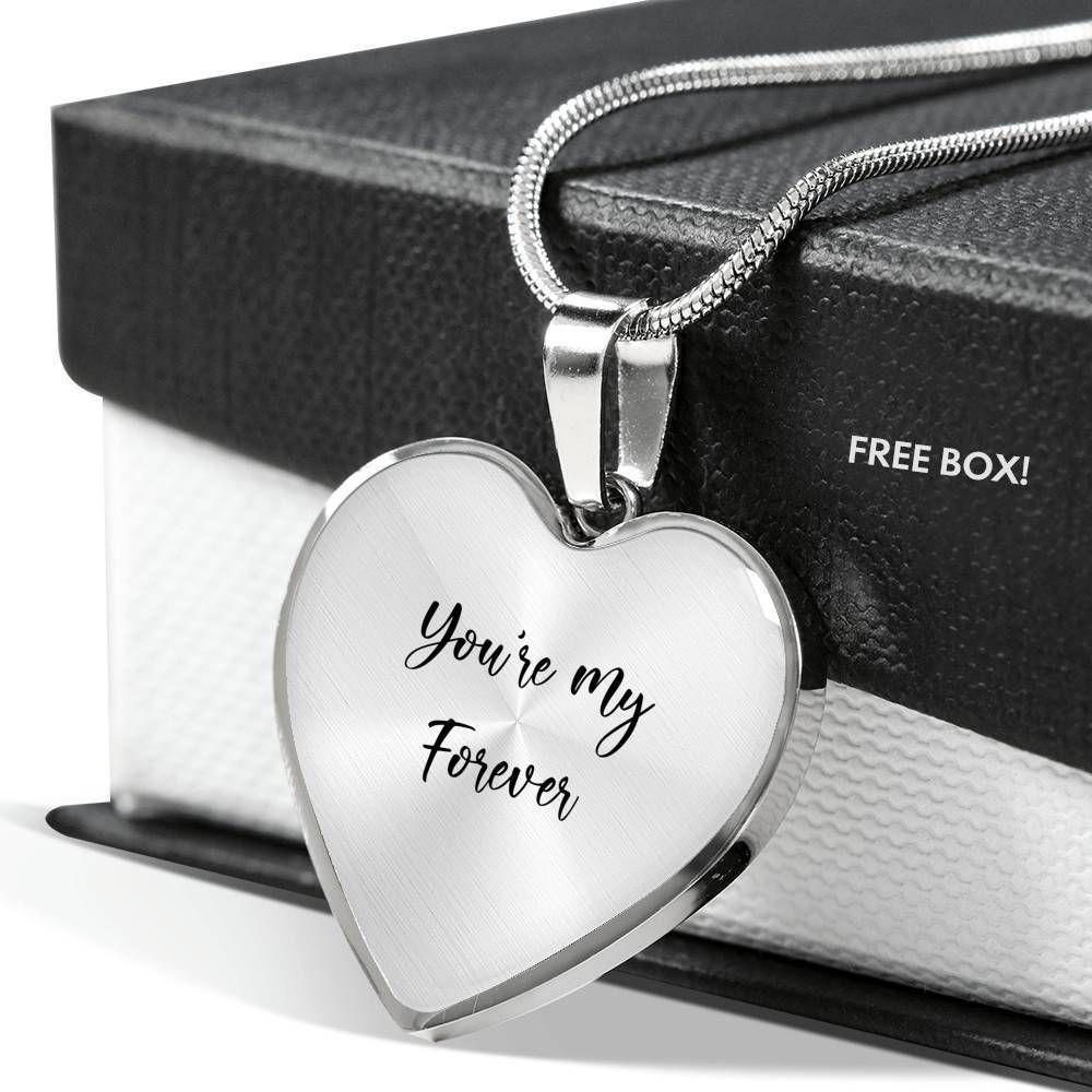 Gift For Mom You're My Forever Heart Pendant Necklace