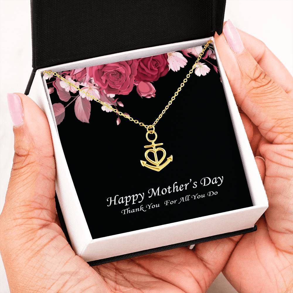Thank For All You Do Anchor Necklace Gift For Mom