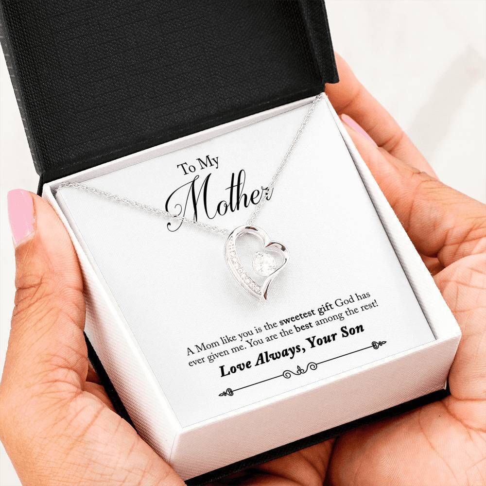 The Sweetest Gift From God Forever Love Necklace Gift For Mom