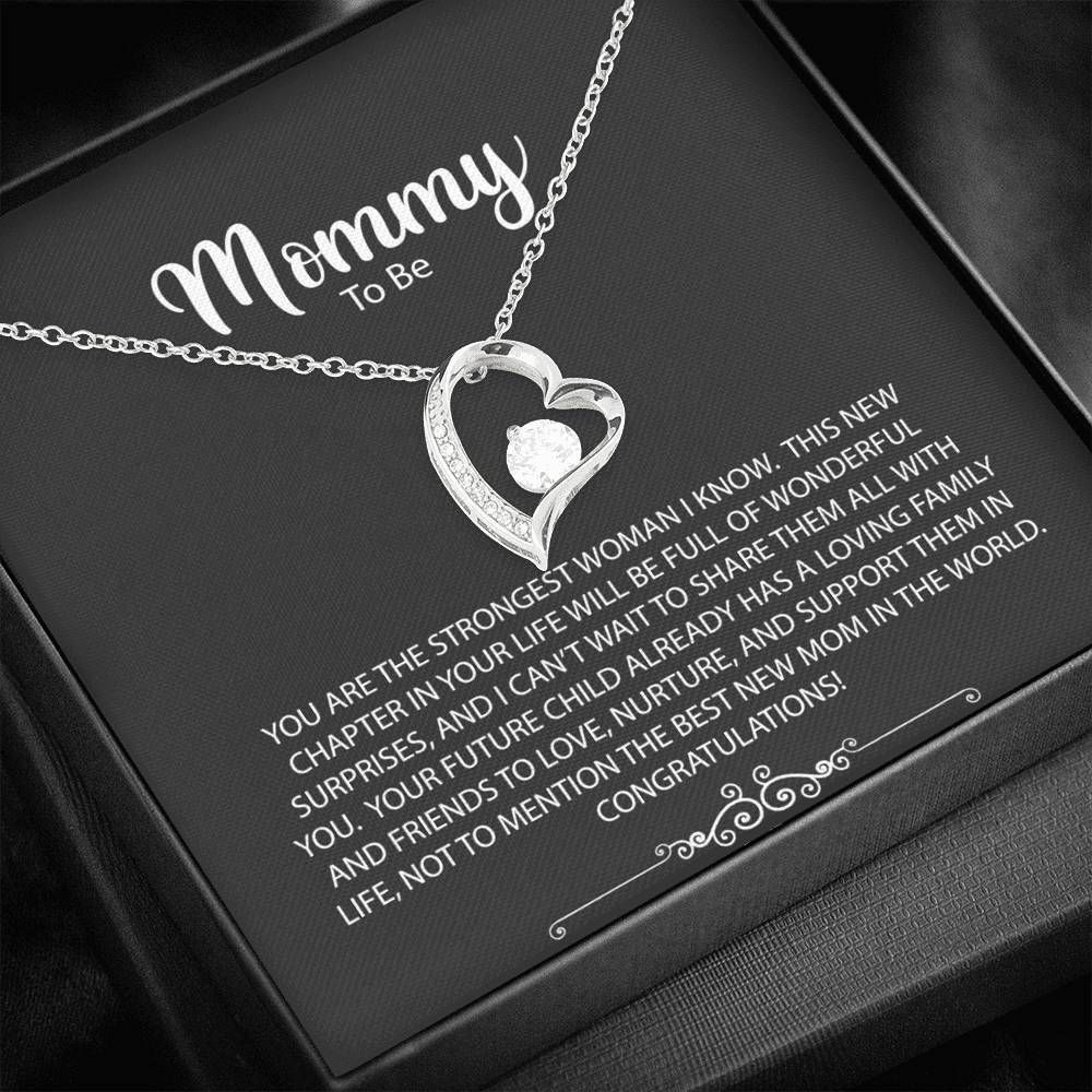 The Strongest Woman I Know Forever Love Necklace For Mommy To Be