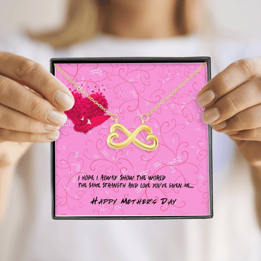 Love You Are Given Me Infinity Heart Necklace For Mom