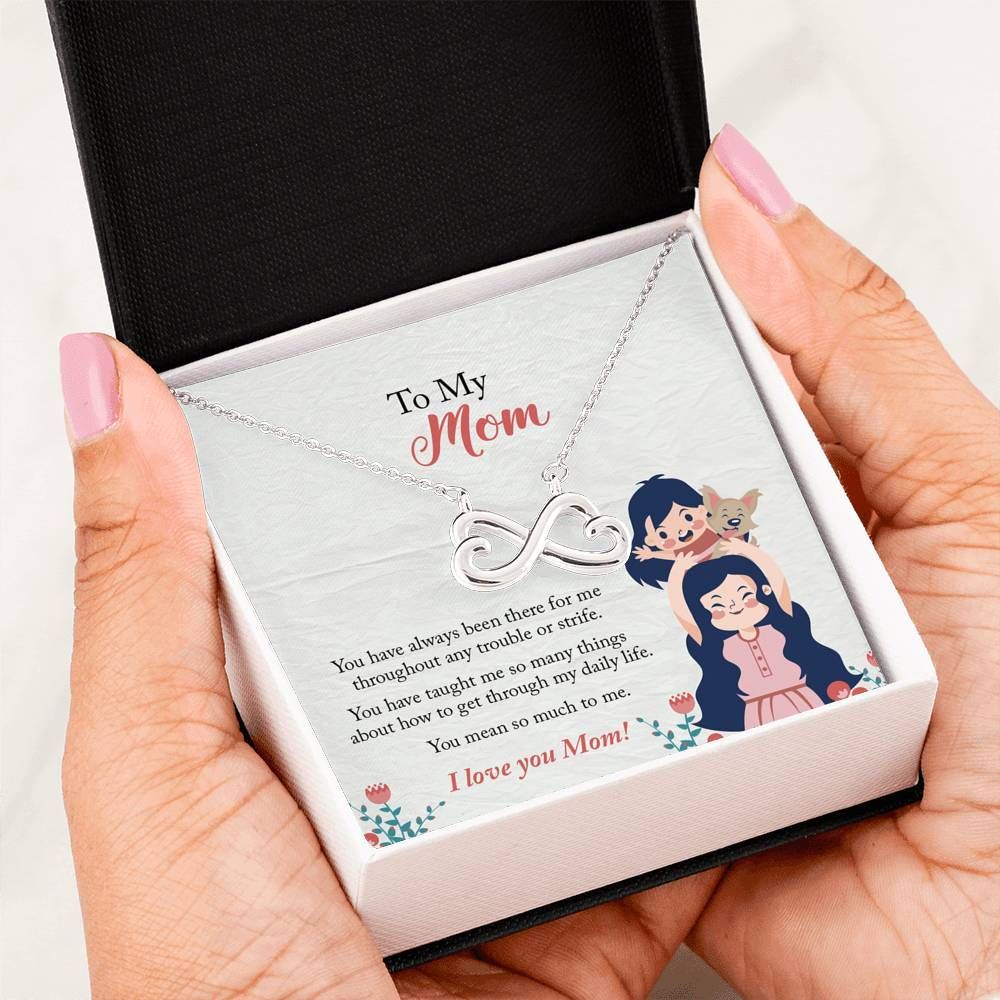 You Mean So Much To Me Infinity Heart Necklace For Mom