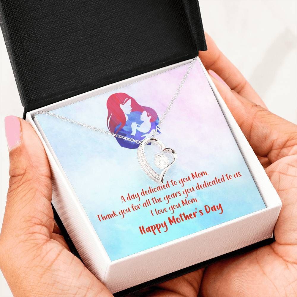 Happy Mother's Day Gift For Mom Forever Love Necklace