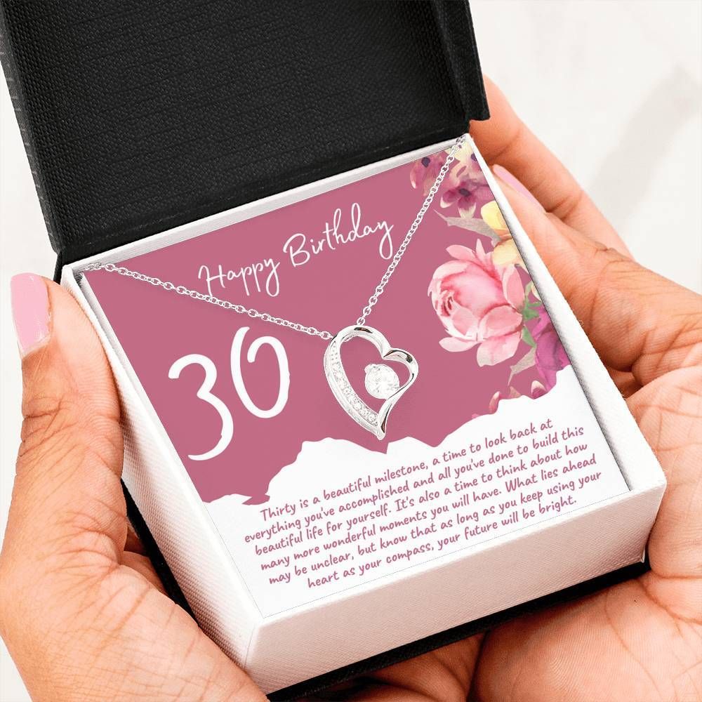Thirty Is A Beautiful Milestone Forever Love Necklace For Mom
