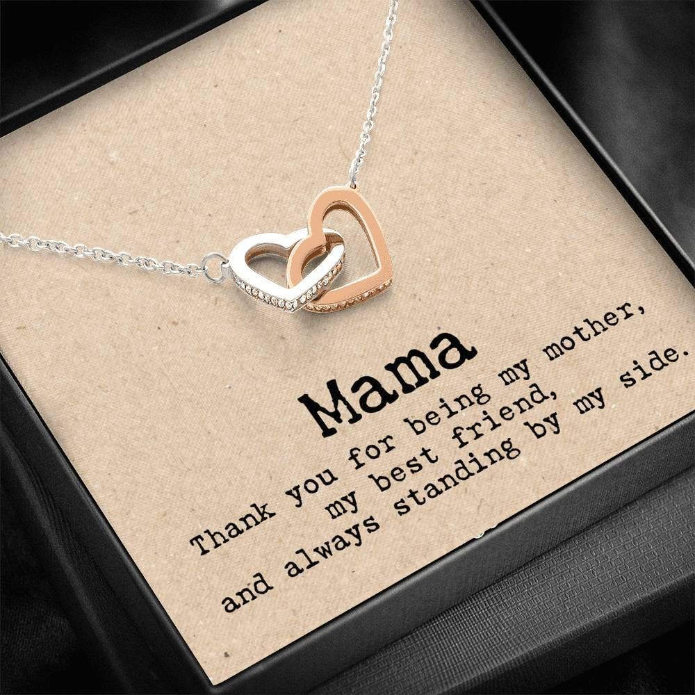 Interlocking Hearts Necklace T For Mom Thank You For Being My Mother 90 Lovehome 