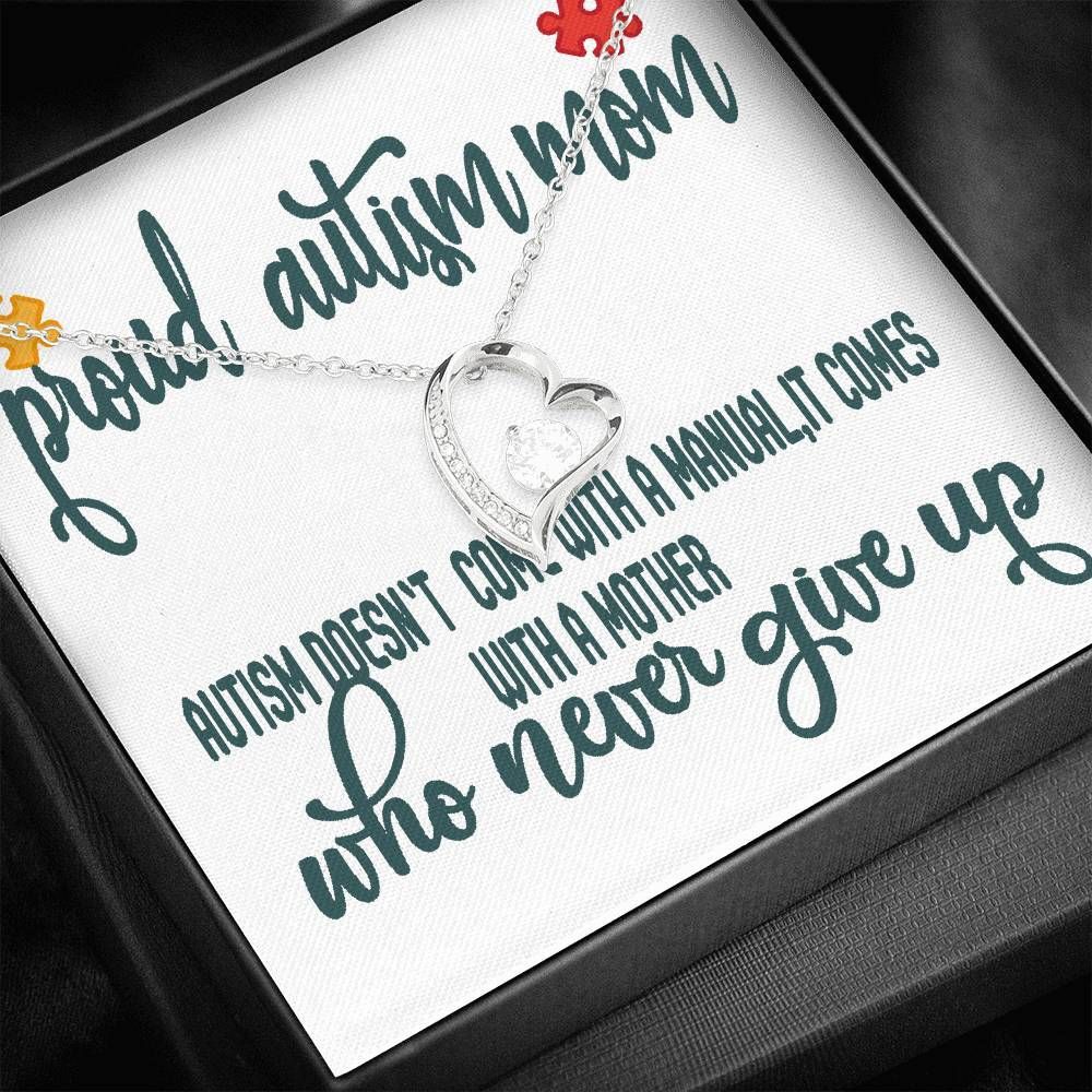 Gift For Mom Forever Love Necklace Never Give Up