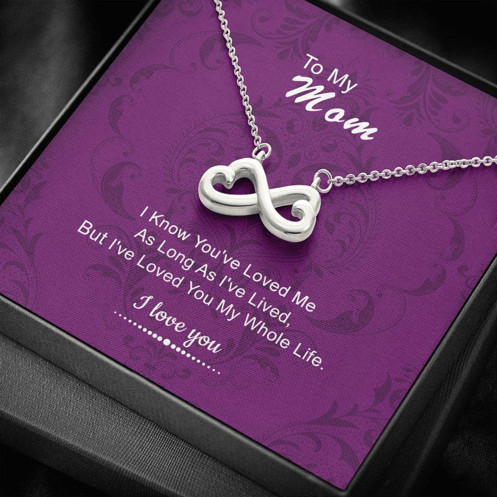 Infinity Heart Necklace Luxury Gift For Mom Happy Mother's Day