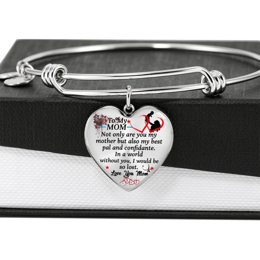 Gift For Mom Without You I Would Be So Lost Heart Pendant Heart Pendant Bracelet