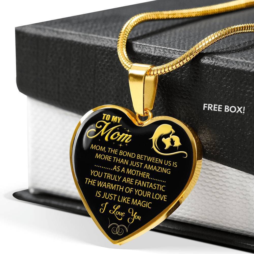 Gift For Mom Heart Pendant Necklace You Truly Are Fantastic
