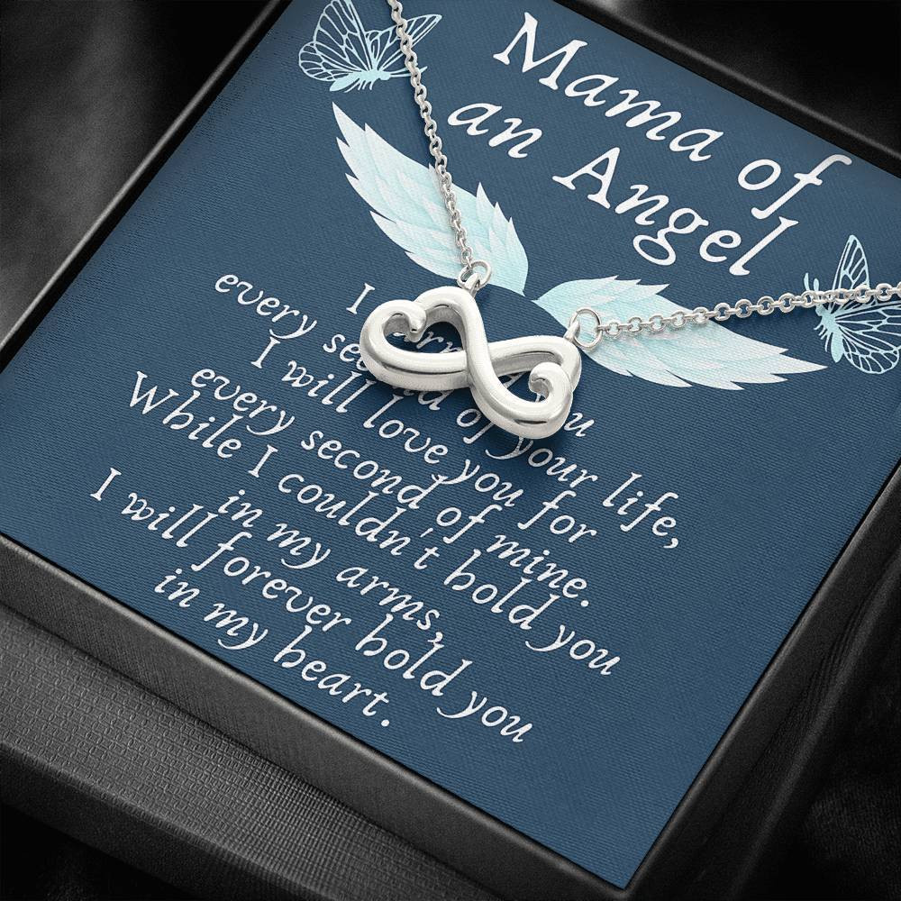 Gift For Mom Of An Angel Infinity Heart Necklace Hold You In My Heart