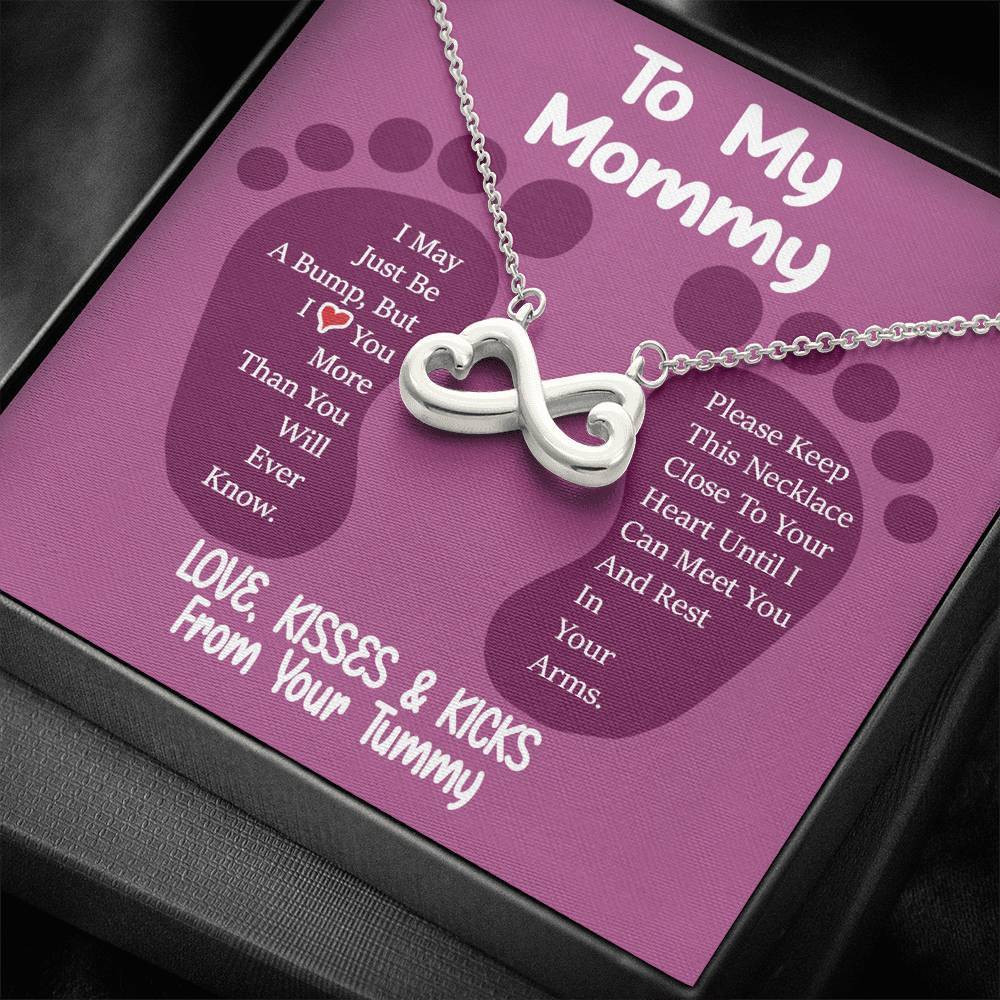 Infinity Heart Necklace Gift For Mommy Love You More Than You Know