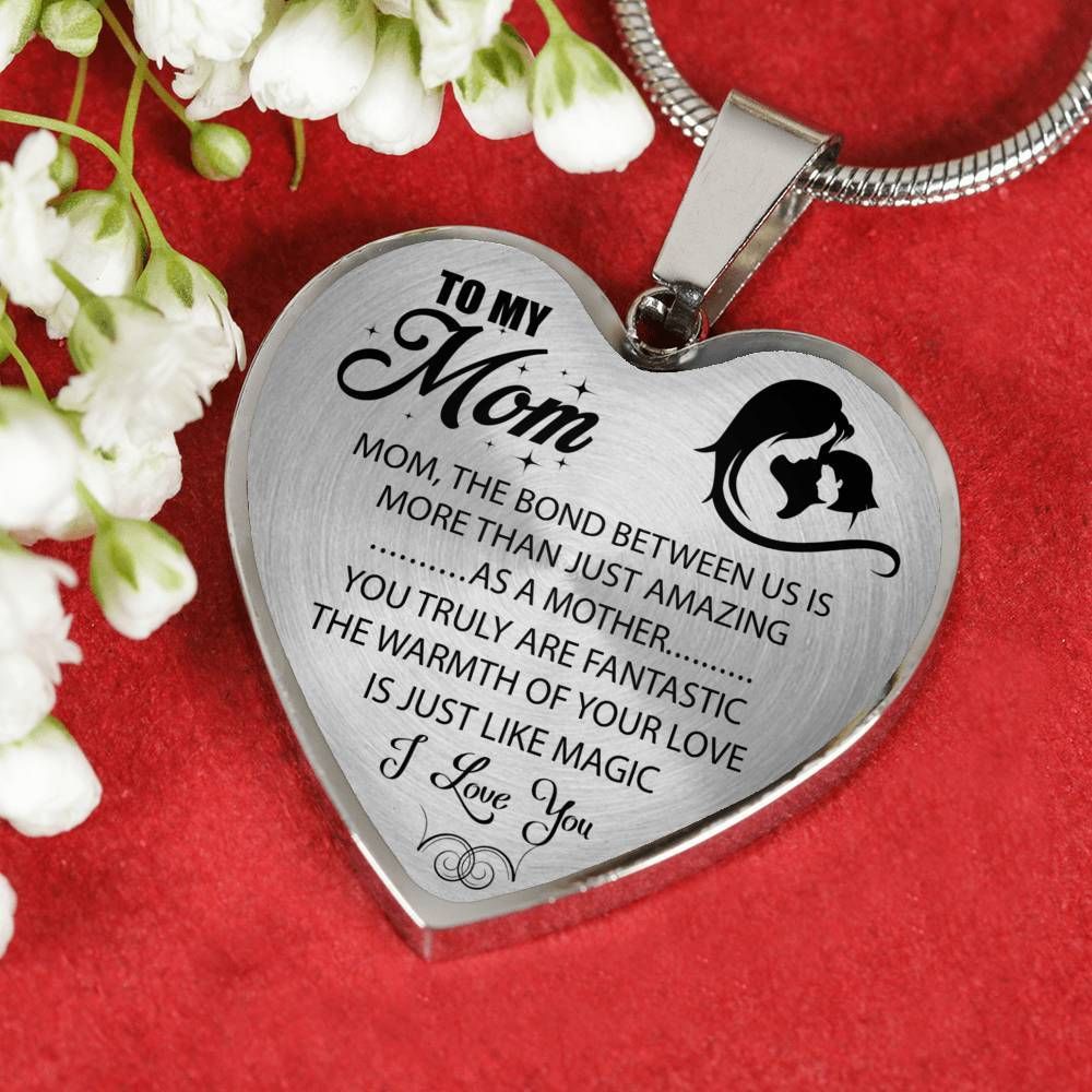 You Truly Are Fantastic Silver Heart Pendant Necklace Gift For Mom
