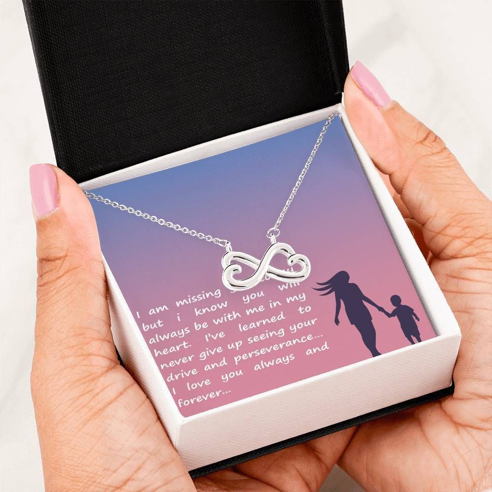 Mother's Day Gift Necklace, Infinity Heart Necklace For Mom, Gifts For Mom