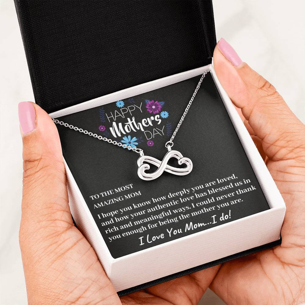Infinity Heart Necklace Gift For Mom I Hope You Know How Deeply You Are Loved