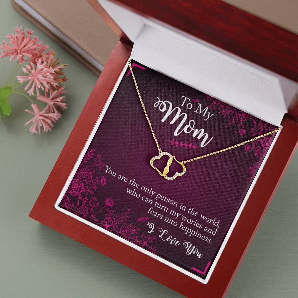 From Daughter Gift For Mom You Are The Only Person Everlasting Love Necklace