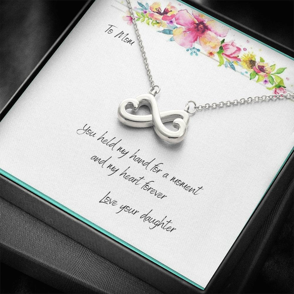 Til The End Of Time Infinity Heart Necklace Gift For Mom