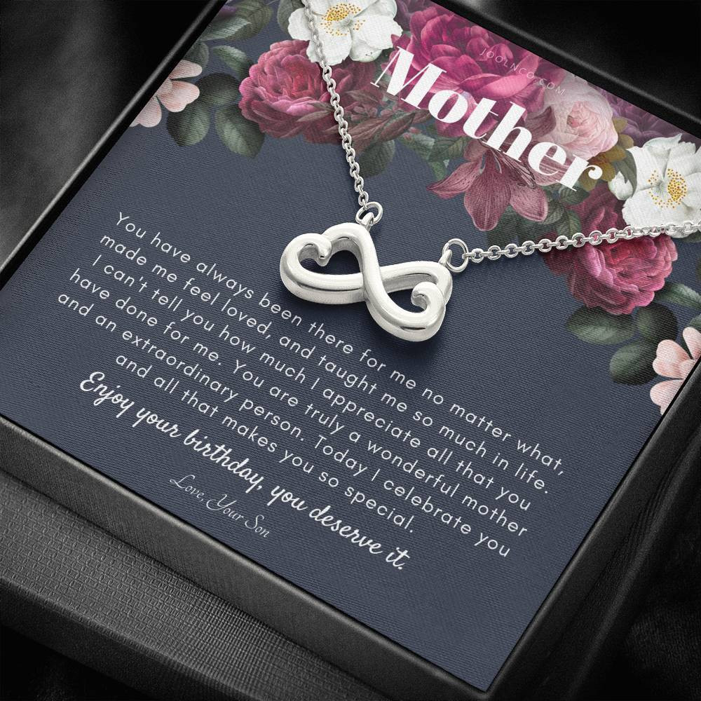 Infinity Heart Necklace Gift For Mother You Have Always Been There For Me No Matter What
